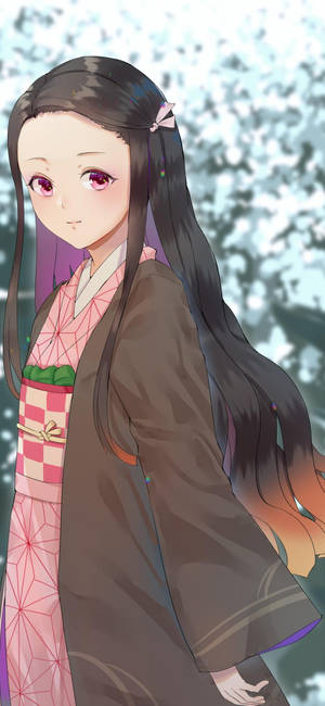Nezuko iPhone — iPhone 14 壁纸