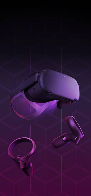 Oculus Quest 2 紫色抽象艺术壁纸 — iPhone 14 Pro 壁纸