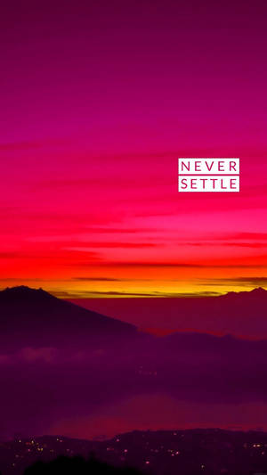 Oneplus 永不妥协 黄昏 壁纸
