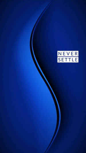 Oneplus 蓝色曲线 壁纸