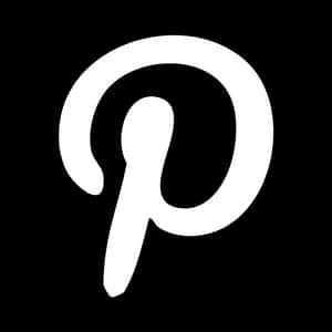 Pinterest 黑白标志