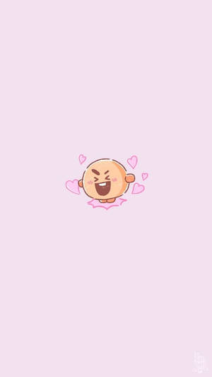 Shooky BT21简约海报壁纸 — 低对比度 壁纸