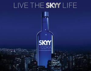 Skyy Vodka 活出天際人生 海报 — 深蓝 壁纸
