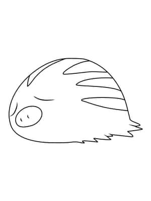 Swinub 着色页 — 宝可梦手机 壁纸