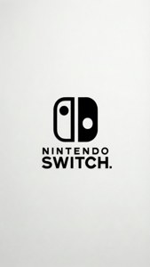 简洁的极简设计，突出任天堂Switch标志。 — iPhone 6 壁纸
