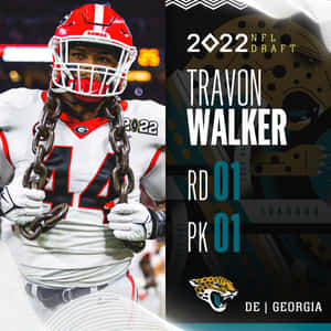 Travon Walker 2022年NFL选秀海报 — NFL橄榄球 壁纸