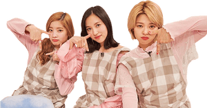 Twice成员休闲摆拍