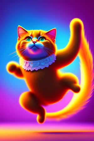 Vibrant_Dancing_Cat_Illustration.jpg — 跳舞的猫 壁纸