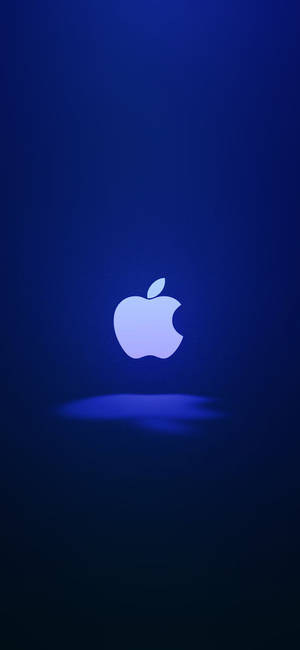 White Lit Apple Logo Iphone — Galaxy S26 Ultra 壁纸
