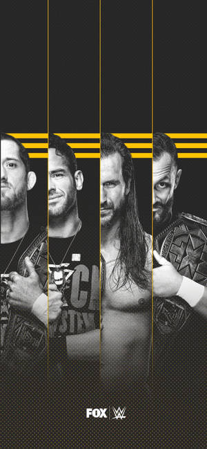 WWE Nxt 超级巨星黑白壁纸 — iPhone 14 Pro 壁纸