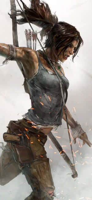 Pixel 3 阴影中的 Tomb Raider 背景 — Infinix GT 壁纸