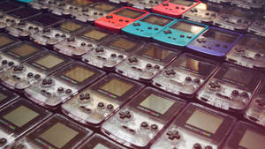 一排排Game Boy Color机型壁纸