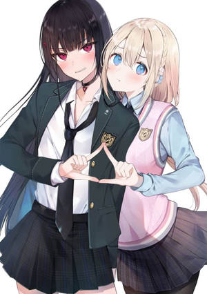 三角恋喜剧动漫女同壁纸