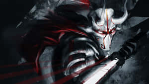 传统铠甲中的勇猛武士 — 日本武士 壁纸