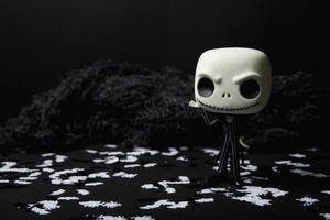 《圣诞夜惊魂》中杰克Funko Pop玩偶的壁纸