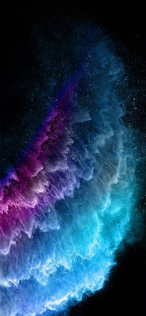令人愉悦的霓虹水晶 iPhone 11 壁纸