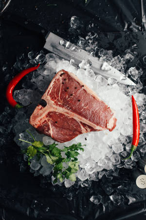 冰块上的神户牛肉 — 小米平板8 壁纸