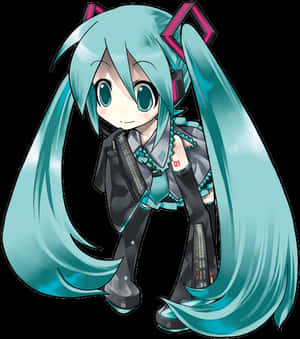 透明Q版初音未来PNG - 初音未来Q版透明PNG下载