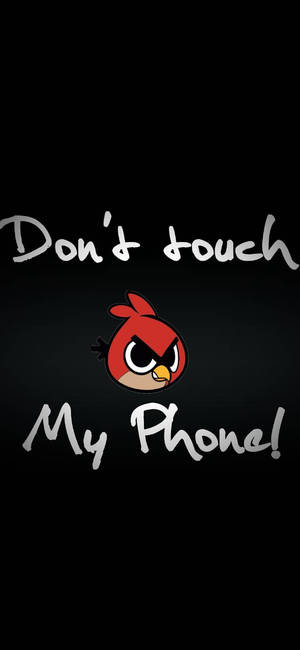 别碰我手机 红鸟壁纸 — iPhone 17e 壁纸