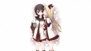 动漫百合结衣与京子壁纸