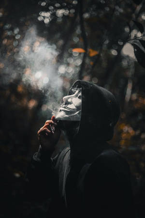 匿名男孩烟雾 — 暗黑 壁纸