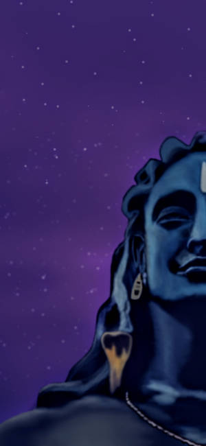 半肖像艺术作品 Adiyogi Shiva — 三星 Galaxy S20 壁纸