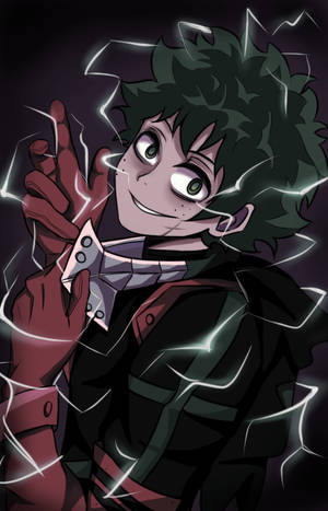 反派 Deku 白色闪电 粉丝艺术壁纸 — Galaxy Tab S 壁纸