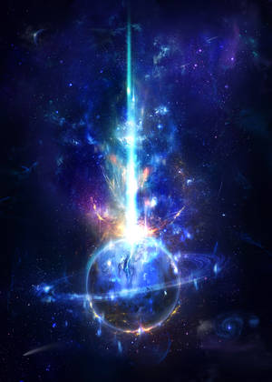 发光土星壁纸 — Oppo Pad 6 壁纸