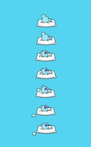 可爱 BT21 Koya 睡觉 — Galaxy Tab Active 壁纸
