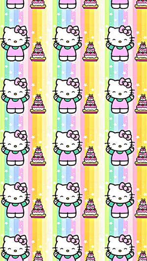 可爱柔和色调的Hello Kitty