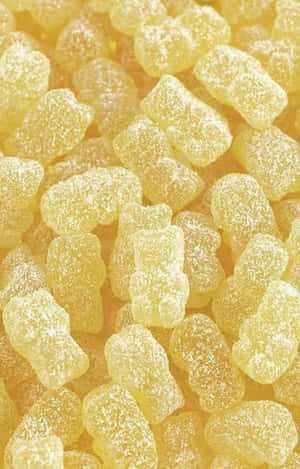 可爱淡黄色小熊软糖 — 可爱熊 壁纸