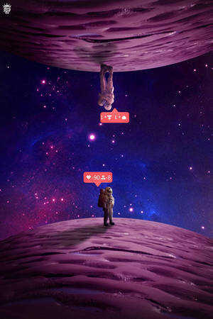可爱紫色星球