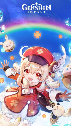 可莉和嘟嘟可原神手机壁纸 — 原神手机 壁纸