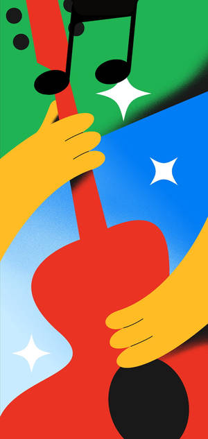吉他图形艺术 Google Pixel 4 — iPhone Xr 壁纸