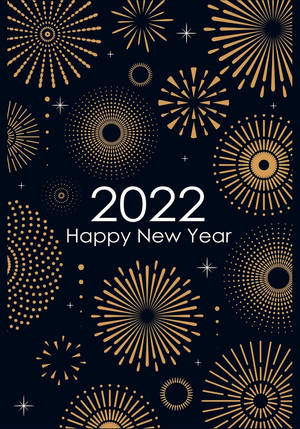 2022新年烟花壁纸 — 纯黑 壁纸