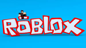 蓝色背景下的Roblox游戏封面酷炫3D壁纸