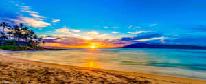 海滩日落图片 — 海滩日落 壁纸