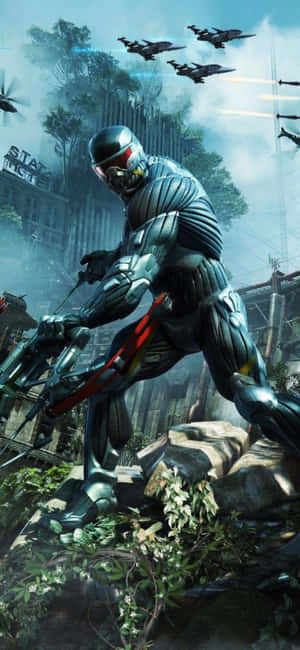 iPhone X Crysis 3 背景 — Infinix Smart 10 Plus 壁纸