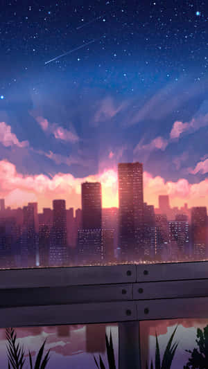 动漫城市图片 — 动漫风景 壁纸
