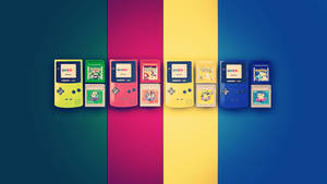 复古任天堂Game Boy Color与宝可梦壁纸