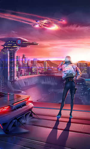 赛博朋克夜之城 — Tecno Megapad 壁纸