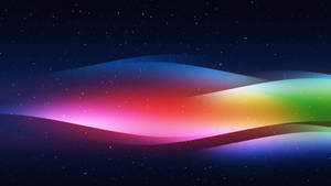 夜空中的光谱波浪壁纸 — Chromebook 壁纸