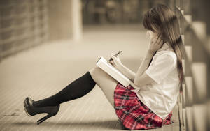 女学生自习 2560x1600 — 2560x1080 壁纸