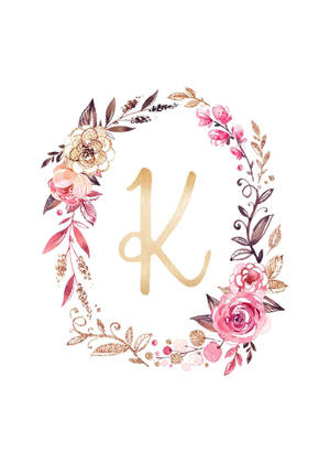 字母K花环壁纸 — IQOO Pad5 壁纸