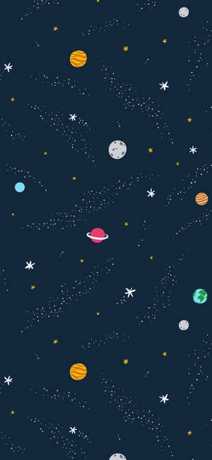 宇宙矢量艺术壁纸 — iPhone 13 Pro 壁纸