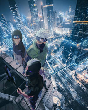 宇智波带土小队城市4K — 火影忍者 4K 动图 壁纸