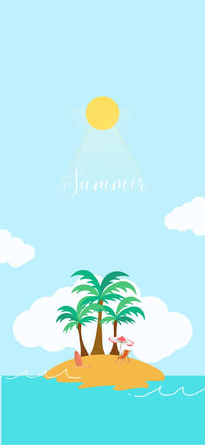 iPhone X 夏日背景 — iPhone 15 壁纸