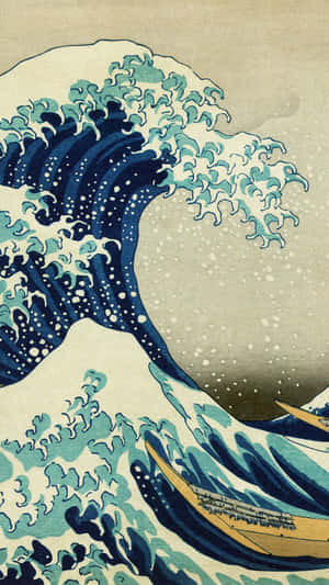 巨浪iPhone — 日式波浪 壁纸