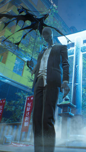 幽灵线东京雨中行者壁纸