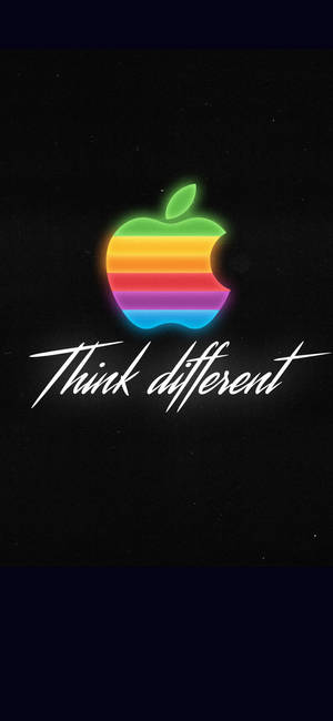 彩虹苹果Logo iPhone Xs壁纸 — iPhone 15 壁纸